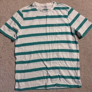Green and White Striped Shirt